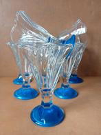 Italiaanse Borgonovo ijscoupes 8 stuks, Ophalen of Verzenden, Glas, Overige stijlen