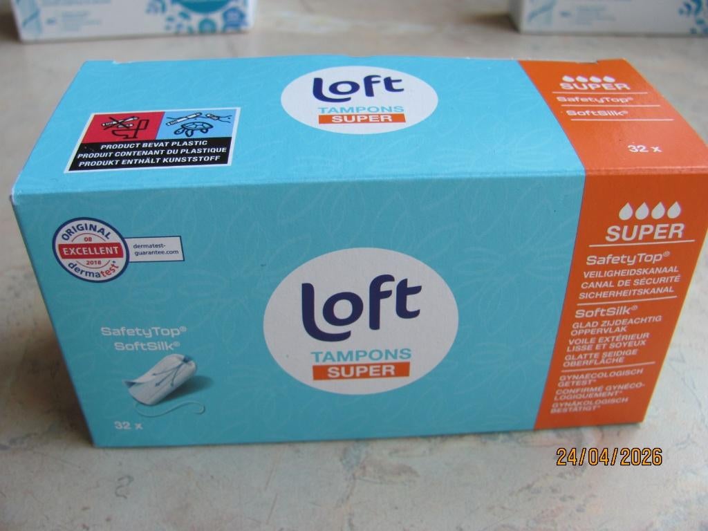 NIEUW 1 x LOFT verpakking TAMPONS 4 druppels SUPER 31 stuks, Ophalen of Verzenden, Nieuw