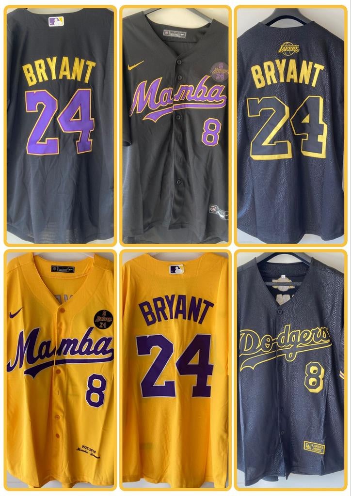 Kobe BRYANT Dodgers LIM EDITION shirts maat L, Ophalen of Verzenden, Nieuw, Kleding