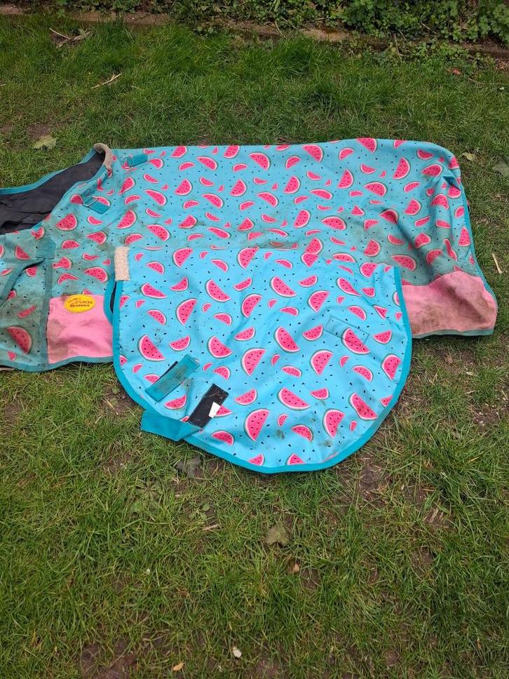 Regen deken 100 grams, Dieren en Toebehoren, Paarden en Pony's | Dekens en Dekjes, Gebruikt, Deken, Cob (M), Overige merken, Blauw