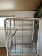 Witte vogelkooi, Dieren en Toebehoren, Vogels | Hokken en Kooien, Ophalen, Gebruikt, Metaal, Vogelkooi