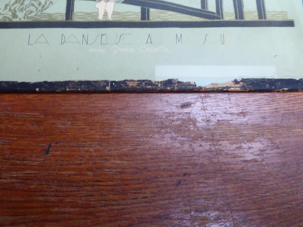 Art deco originele prent, vermoedelijk Georges Barbier, Ophalen of Verzenden