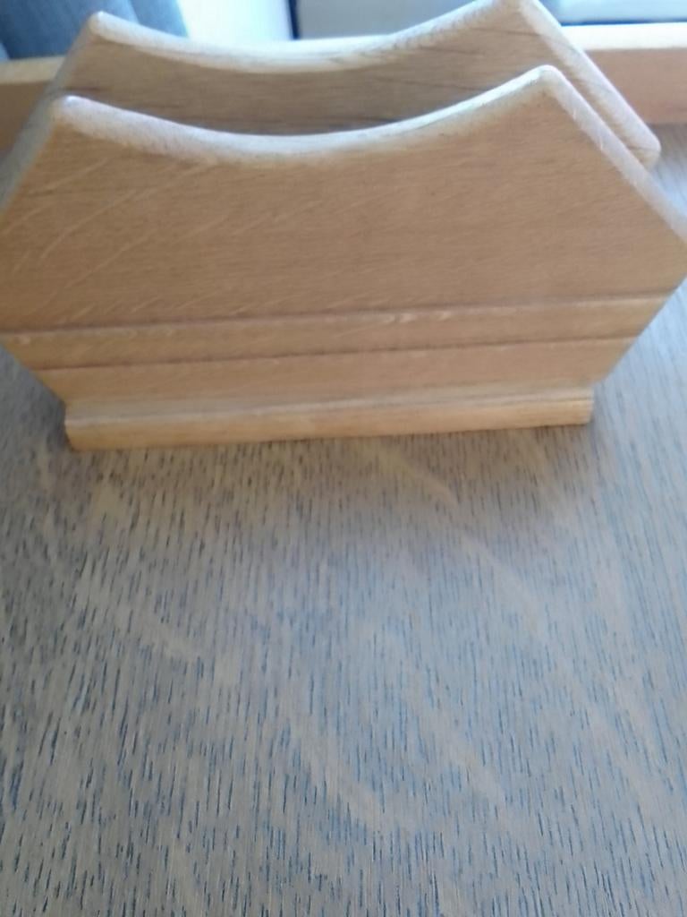 Houten servet houder, Ophalen of Verzenden, Overige materialen, Overige stijlen, Overige typen