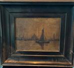 Oud klein schilderij zeilboot, Ophalen of Verzenden