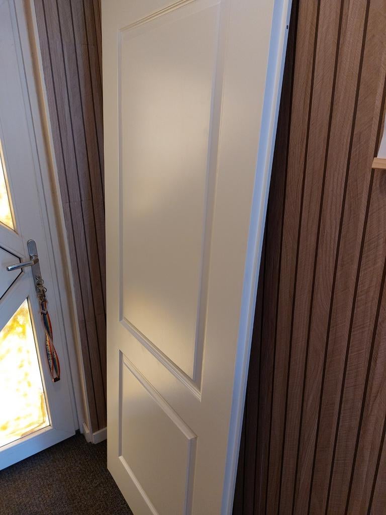 Nieuwe Cando opdekdeur 83x201,5 cm links, off white, 80 tot 100 cm, Binnendeur, Nieuw, Ophalen of Verzenden