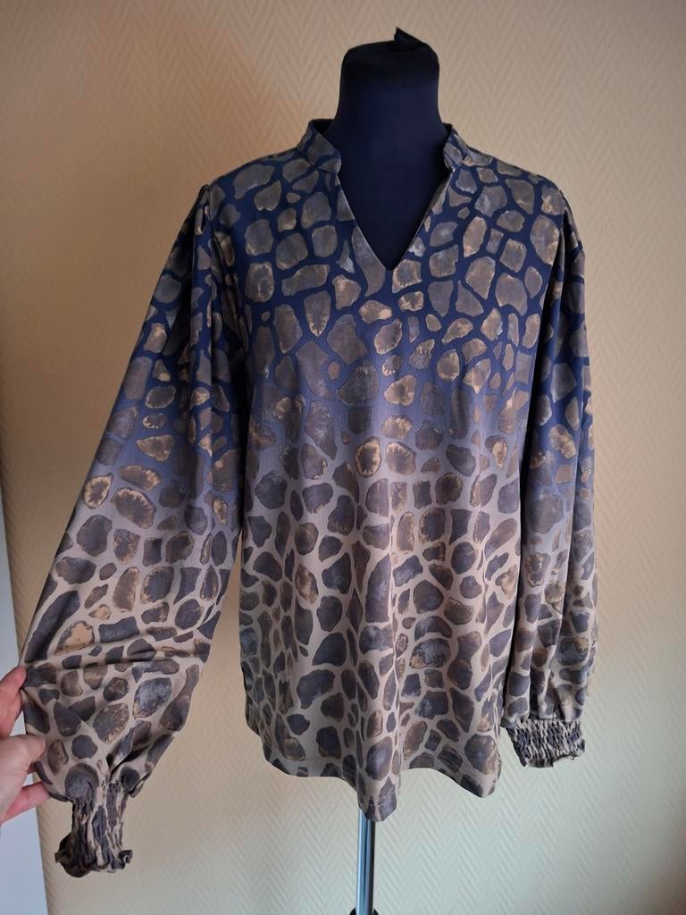 G-maxx Travelstof Blouse Maat M - Zo goed als nieuw, Maat 38/40 (M), Overige kleuren, Ophalen of Verzenden, Zo goed als nieuw