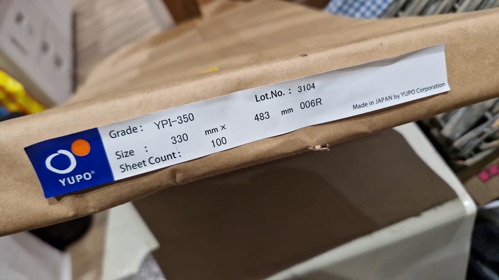 35600 vel Yupo YPI-350, 330x483 mm label papier watervast, Ophalen of Verzenden, Nieuw