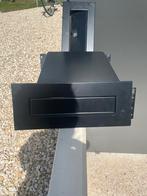 Zwarte Inbouw Brievenbusklep met Achterklep, Ophalen, Zo goed als nieuw, Inbouw, Staal