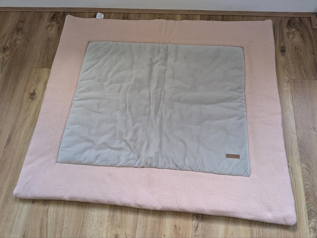 Baby's Only wiegmat roze/grijs 85x100cm, Ophalen of Verzenden, Zo goed als nieuw, 100 cm of meer, Deken