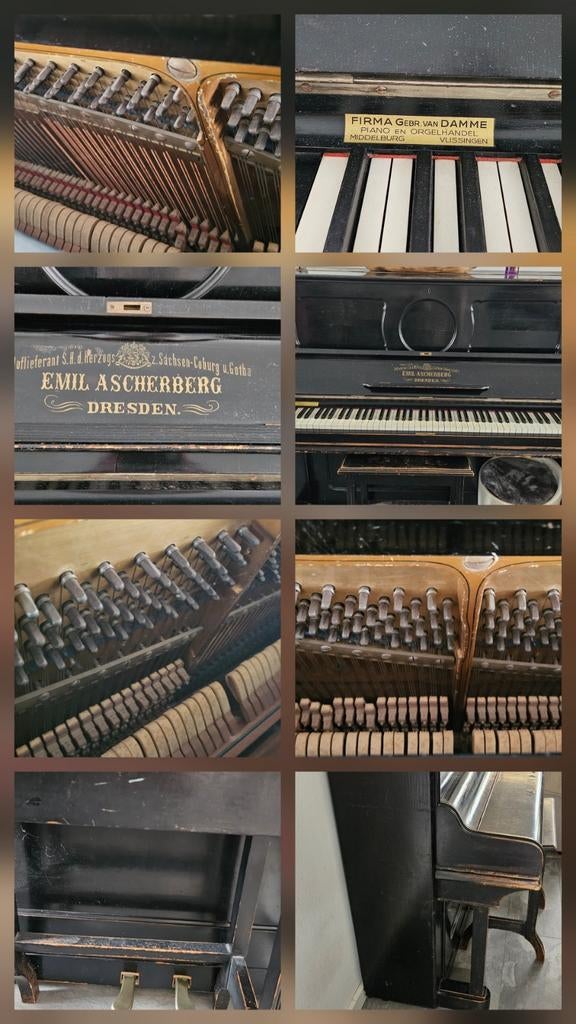 Antieke verticale vleugel Emil Ascherberg, Ophalen of Verzenden