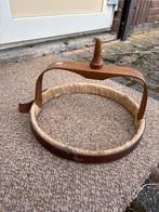 Vintage houten borduurring, Hobby en Vrije tijd, Ophalen of Verzenden, Gebruikt, Handborduren, Onderdeel of Toebehoren