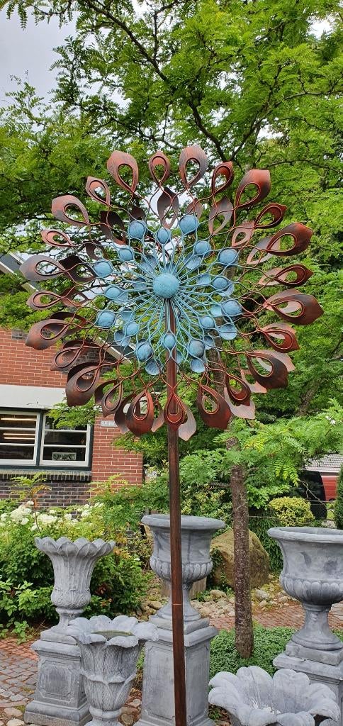 WINDMOLEN / DAHLIA / windspinner, Tuin en Terras, Huis en tuin decoratie Marie, Nieuw, Info@huisentuindecoratiemarie.nl, Peize