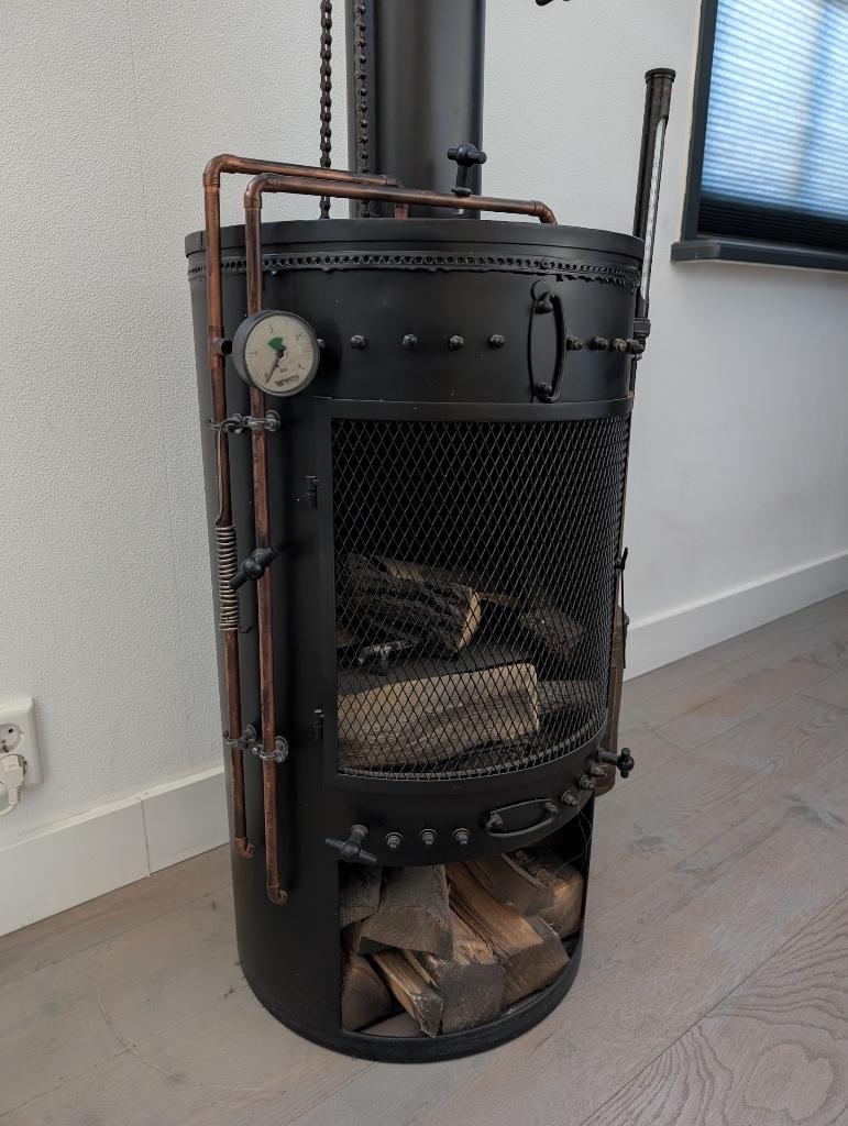 Steampunk style bio ethanol haard, Ophalen, Gebruikt, Vrijstaande haard, Overige soorten