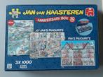Jan van Haasteren puzzel - Anniversary Box 30 jaar 3x1000 st, Ophalen of Verzenden, 500 t/m 1500 stukjes, Gebruikt, Legpuzzel