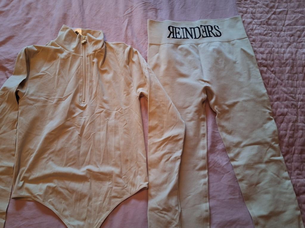 Reinders broek en body beige maat 38/M, Kleding | Dames, Maat 38/40 (M), Reinders, Beige, Ophalen of Verzenden
