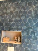 Blauwe hexagon tegel, Nieuw, Minder dan 5 m², Wandtegels, Keramiek