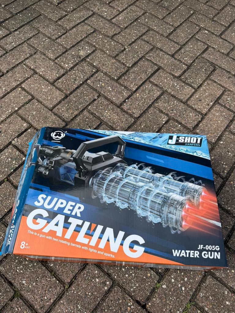Waterpistool, bazooka, elektrisch, 1x gebruikt, Ophalen of Verzenden, Zo goed als nieuw