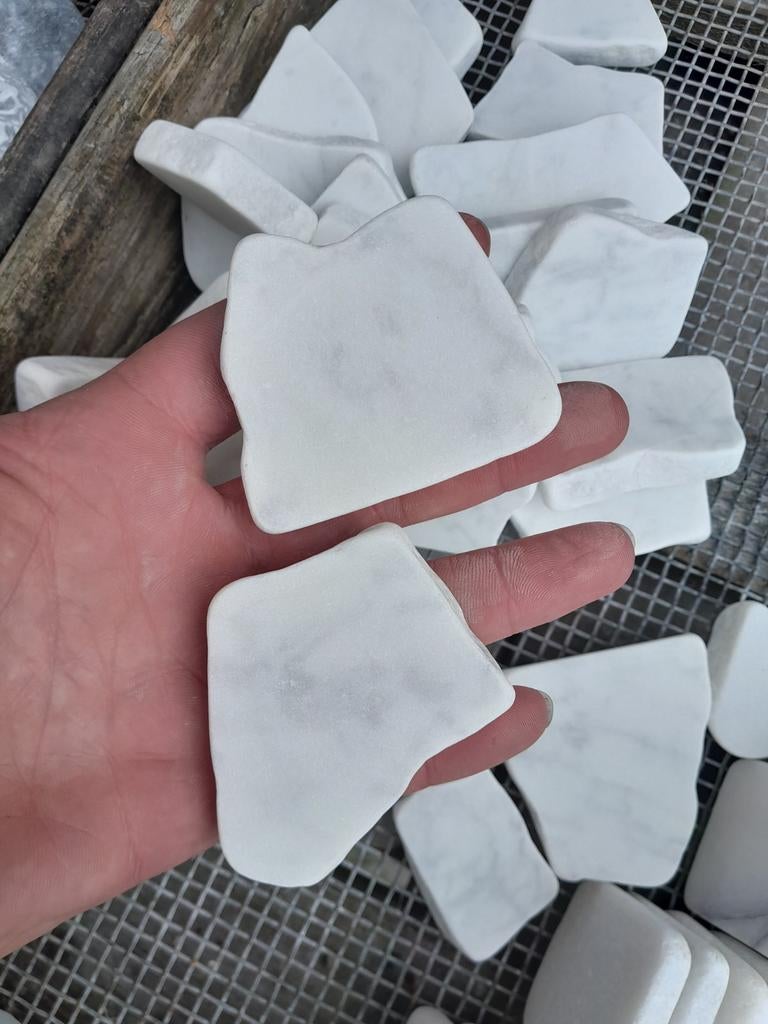 Happystones. Gladde platte witte stenen., Ophalen of Verzenden, Nieuw