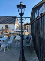 Zwaren gietijzeren tuinlantaarn, Ophalen, Gebruikt, Staande lamp, Netvoeding