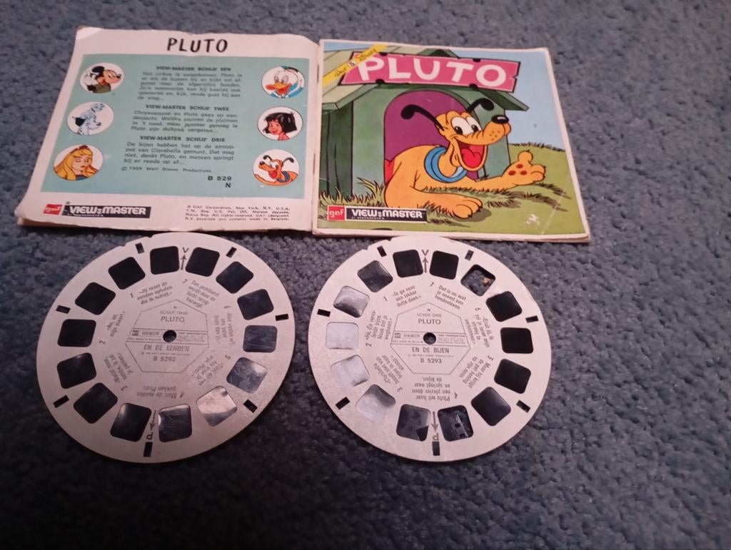 Vintage Pluto View Master 2 Schijven 1959, Ophalen of Verzenden