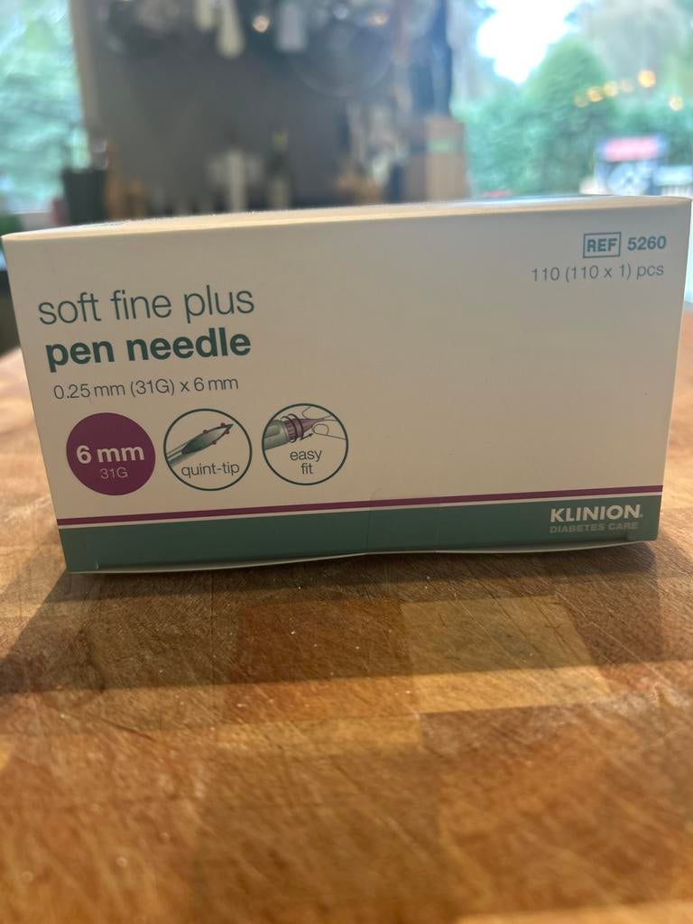 Naaldjes Insuline-pen 6mm,   10x, soft fine plus pen needle, Diversen, Verpleegmiddelen, Ophalen, Nieuw