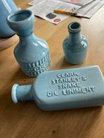 Set van 3 leuke vaasjes €5, Ophalen, Blauw, Aardewerk of Porselein, Zo goed als nieuw