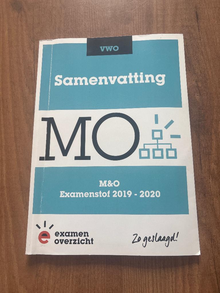 Samenvatting Management & Organisatie, Boeken, Ophalen of Verzenden, ExamenOverzicht, Management, Zo goed als nieuw