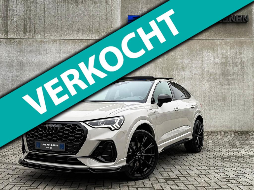 Audi Q3 Sportback 45TFSIe 245pk S-Tronic Competition S Editi, Gebruikt, Zwart, Beige, 750 kg