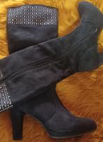 Dames laarzen met rits, Kleding | Dames, Schoenen, Ophalen of Verzenden, Zo goed als nieuw, Zwart, Hoge laarzen