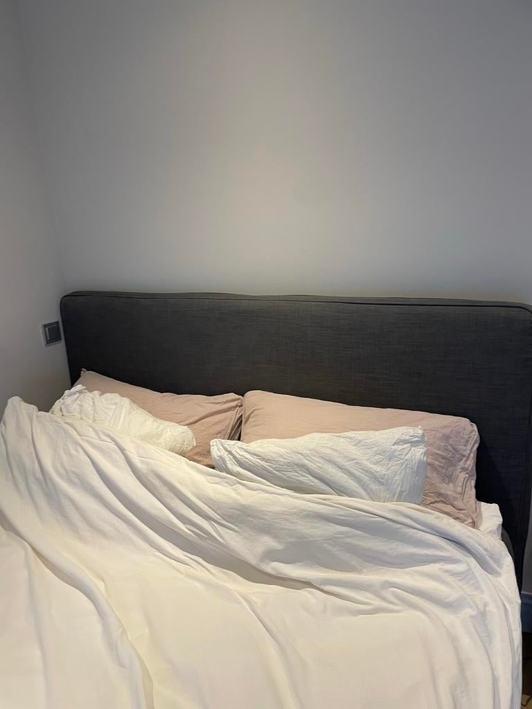 Ikea Dunvik Boxspring met hoofdeinde 180x200, Huis en Inrichting, Slaapkamer | Boxsprings, Ophalen, Gebruikt, Tweepersoons, 180 cm