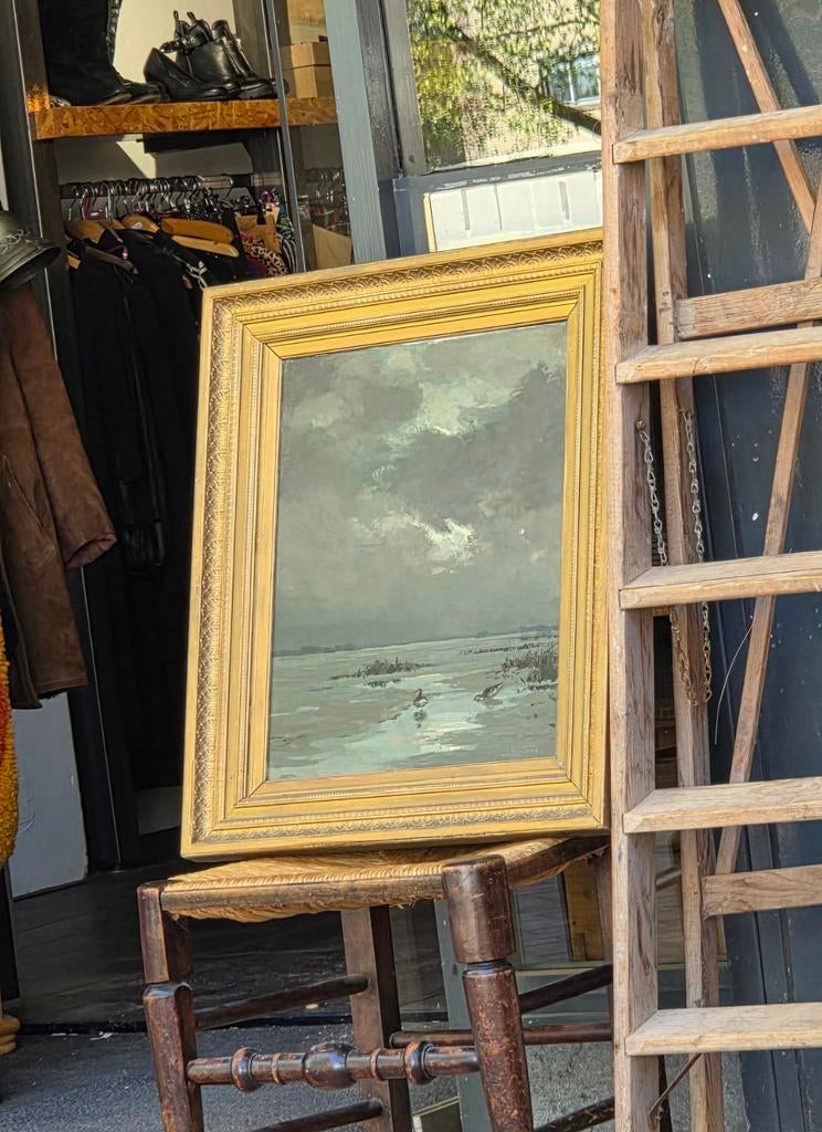 Jo Schrijnder olieverf Heydenrijck Heijdenrijck lijst, Antiek en Kunst, Ophalen of Verzenden