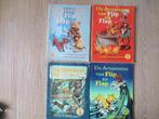 Stripboeken: De Avonturen van Flip en Flap Deel 1-2-3-4  D E, Meerdere stripboeken, Ophalen of Verzenden, Gelezen, Han Hoekstra