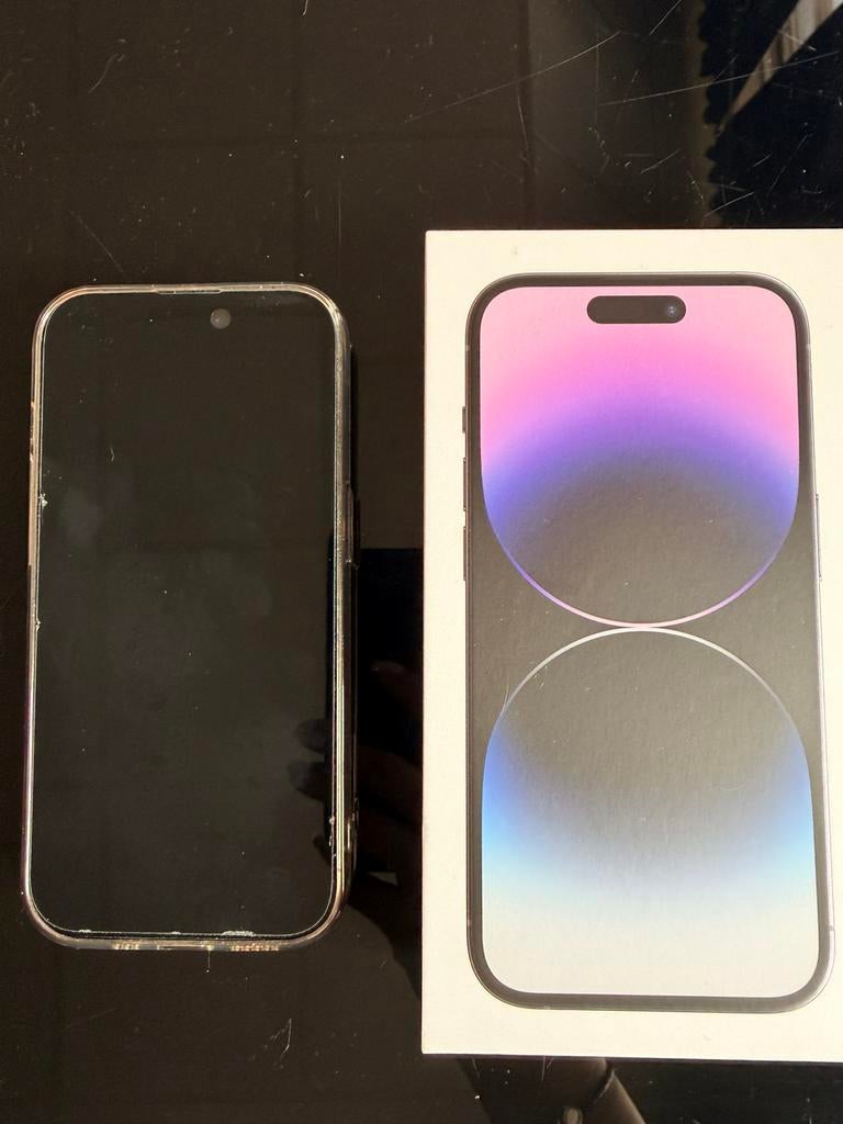 Iphone 14 pro purple 128gb, Paars, Ophalen of Verzenden, Zo goed als nieuw, 128 GB