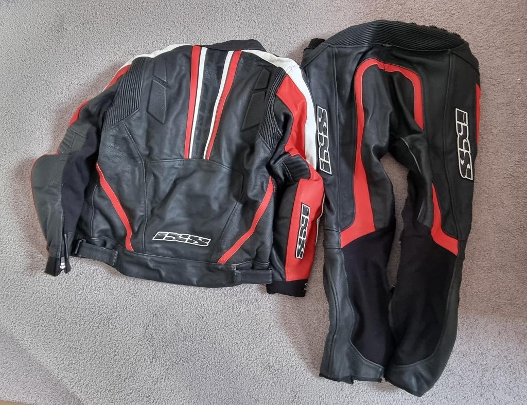 Motorjas en broek leer XL, Motoren, Kleding | Motorkleding, Ophalen of Verzenden, IXS, Tweedehands, Heren