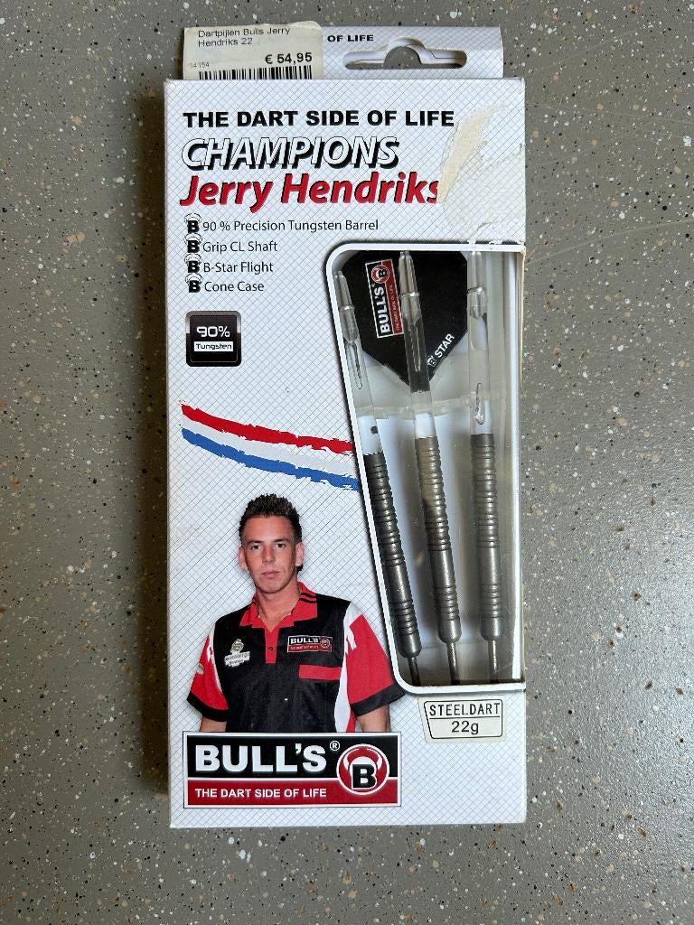 Bull's Jerry Hendriks 22 gram, Sport en Fitness, Darts, Ophalen of Verzenden, Zo goed als nieuw, Pijlen