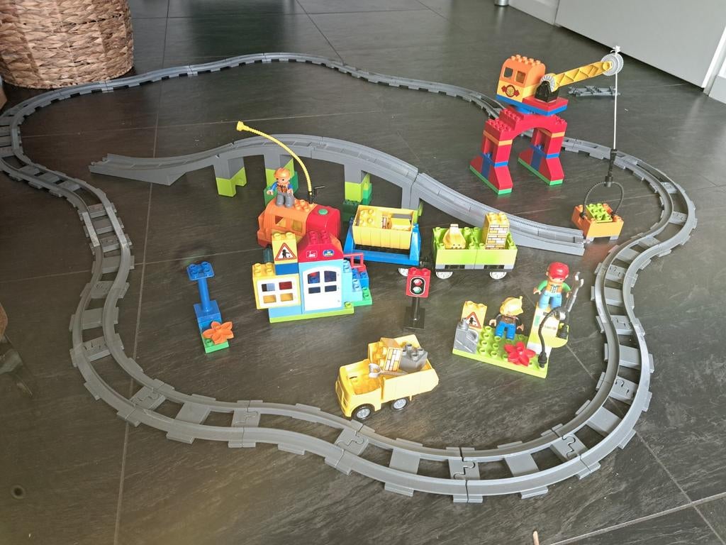 Duplo Goederentrein, Kinderen en Baby's, Speelgoed | Duplo en Lego, Verzenden, Gebruikt, Complete set, Duplo