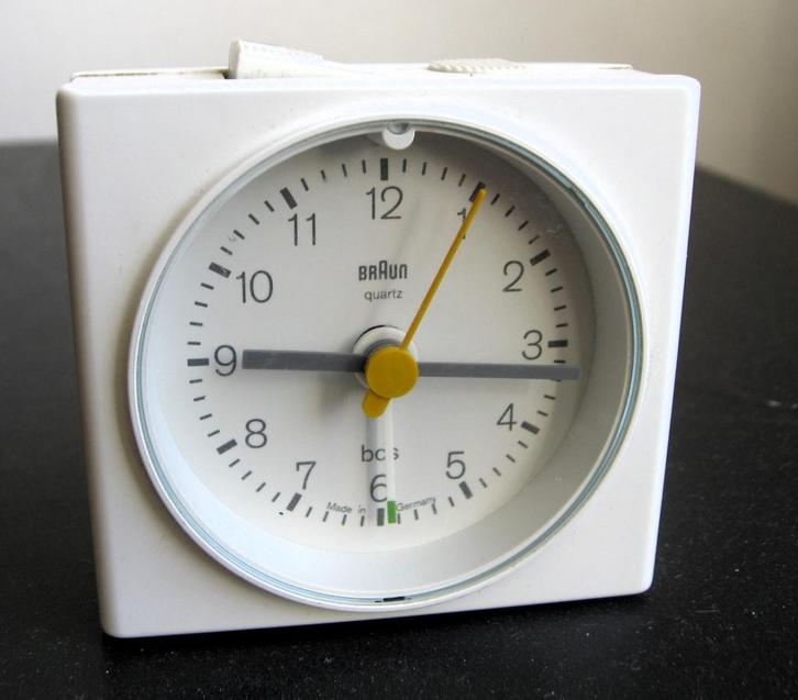 Retro Braun wekker type 4744/AB7 Dietrich Lubs 1992, Antiek en Kunst, Kunst | Designobjecten, Ophalen of Verzenden