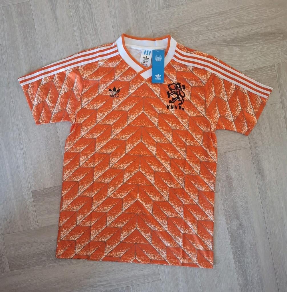 Retro voetbalshirt | Nederlands Elftal shirt EK 1988, maat L, Ophalen of Verzenden, Zo goed als nieuw, Overige binnenlandse clubs