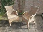 Set van 2 rieten/rotan stoelen, Ophalen, Gebruikt, Twee, Bruin