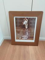 Canvas Giraffe in lijst, Ophalen, Hout, Minder dan 50 cm, Minder dan 50 cm