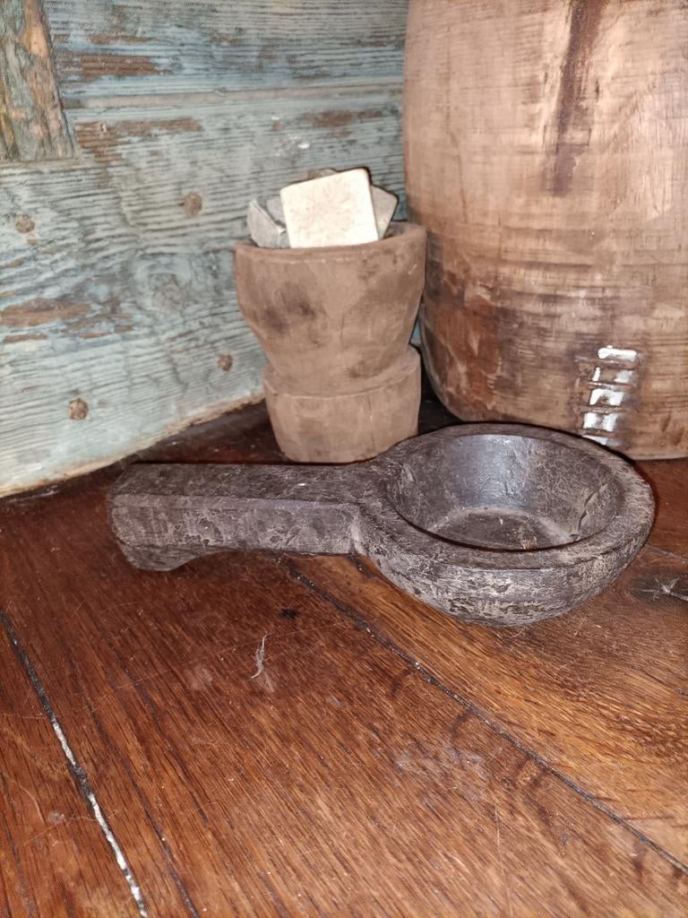 Leuke brocante lepel, Antiek en Kunst, Ophalen of Verzenden