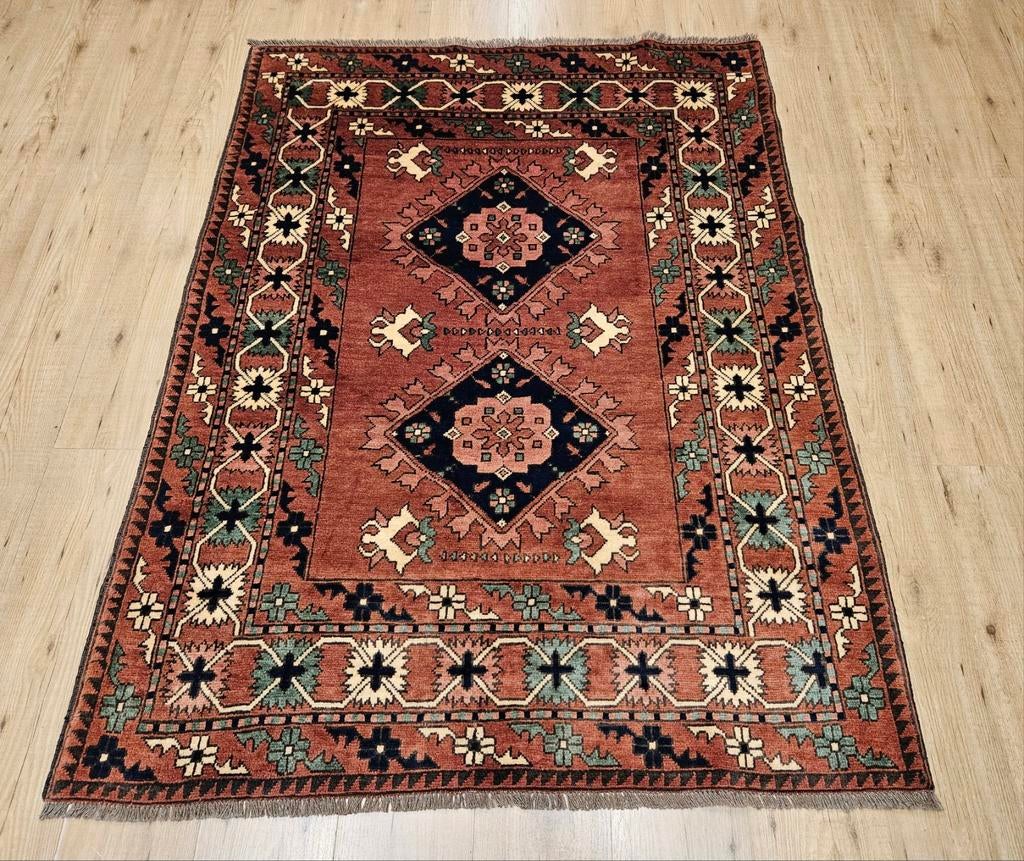 Handgeknoopt oosters tapijt kazak 167x124, Info@SlatsAntiek.nl, Tweedehands, Tweedehands, 100 tot 150 cm