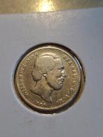 Halve Gulden Willem 3 1868 Fraai+ Zilveren Munt, Ophalen of Verzenden, Koning Willem III, ½ gulden, Zilver