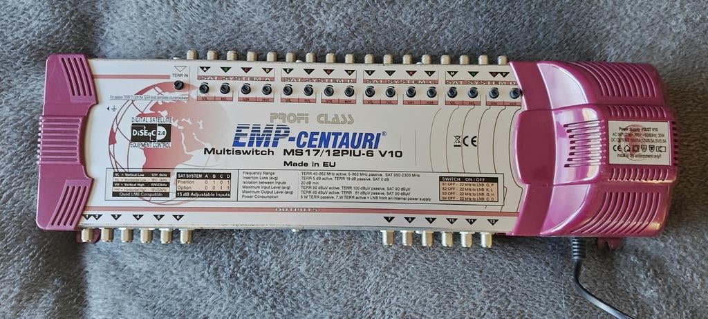 EMP-Centauri Multiswitch MS17/12PIU-6 V10, Audio, Tv en Foto, Schotelantennes, Ophalen of Verzenden, Gebruikt, (Schotel)antenne-accessoires
