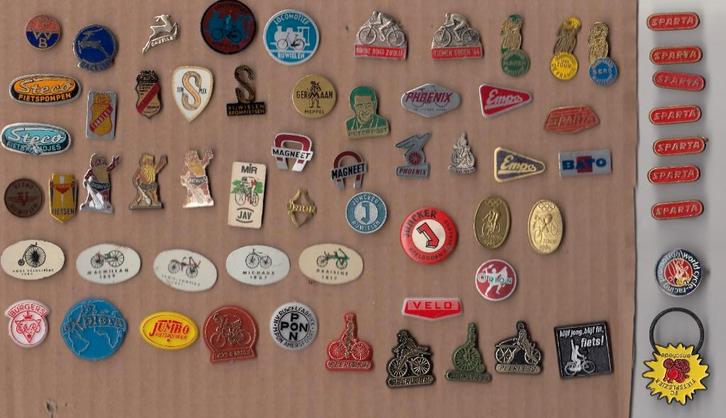 Verzameling Fiets speldjes en pin Gazelle Batavus, Verzamelen, Speldjes, Pins en Buttons, Gebruikt, Speldje of Pin, Overige onderwerpen