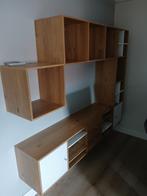 Ikea wandmeubel tv kast beuken met ivoor wit, Huis en Inrichting, Kasten | Televisiemeubels, Ophalen of Verzenden