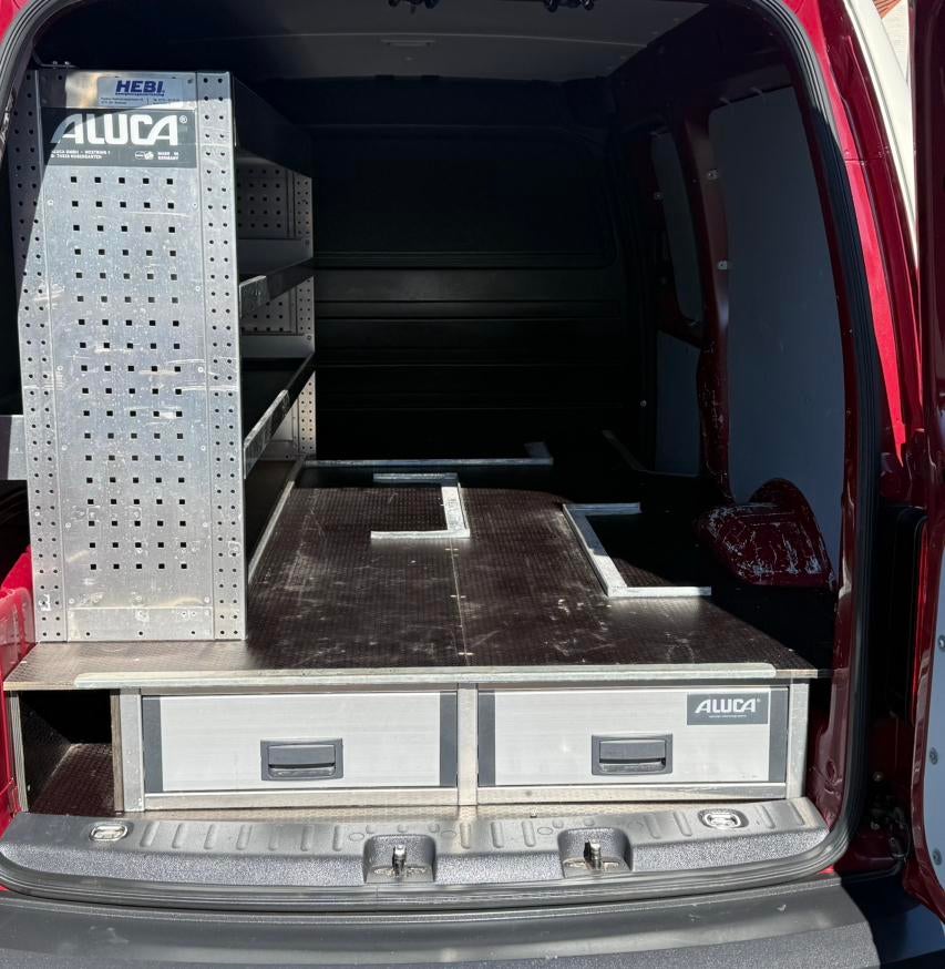 Aluca dubbele bodem Caddy Maxi bedrijfswagen inrichting, Ophalen, Zo goed als nieuw