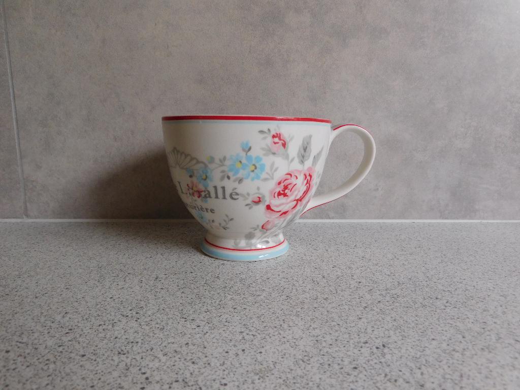 Tea Cup 300 ml. Alma White Green Gate Copenhagen, Ophalen of Verzenden, Zo goed als nieuw, Overige stijlen, Kop(pen) en/of Schotel(s)