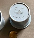 2 Vintage Bekertjes 'Aeroflot', Lichtblauw Melamine, 50s/60s, Verzamelen, Ophalen of Verzenden, Gebruikt, Overige typen