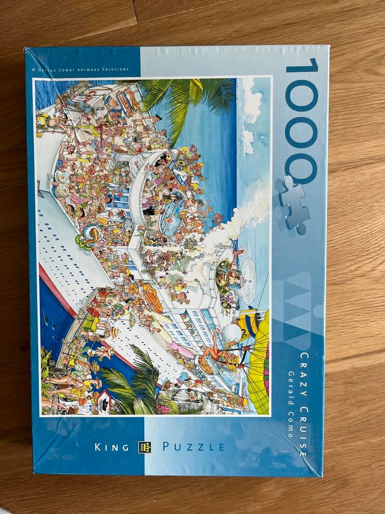 King Puzzle Crazy Cruise 1000 stukjes, Ophalen of Verzenden, 500 t/m 1500 stukjes, Zo goed als nieuw, Legpuzzel
